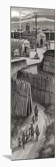 Fortified Huron Village-Ron Embleton-Mounted Giclee Print