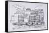 Fortified port of Bastia, Corsica, France-Richard Lawrence-Framed Stretched Canvas