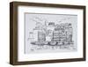 Fortified port of Bastia, Corsica, France-Richard Lawrence-Framed Photographic Print