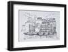 Fortified port of Bastia, Corsica, France-Richard Lawrence-Framed Photographic Print