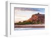 Fortified village of Ait Ben Haddou, and desert oasis at sunset, Ouarzazate province, Morocco-Roberto Moiola-Framed Photographic Print