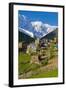 Fortified Village of Ushguli, Svanetia, in Background Mount Shkhara, Georgia, Caucasus-Michael Runkel-Framed Photographic Print