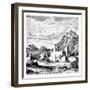 Fortified Villages Near Lanzhou, China, 1895-null-Framed Giclee Print