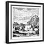 Fortified Villages Near Lanzhou, China, 1895-null-Framed Giclee Print