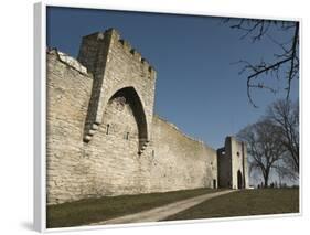 Fortified Wall and Entrance to the Medieval Town of Visby, Gotland Island, Southern Sweden-Kim Walker-Framed Photographic Print