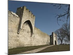 Fortified Wall and Entrance to the Medieval Town of Visby, Gotland Island, Southern Sweden-Kim Walker-Mounted Photographic Print