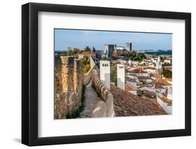 Fortified Wall in Obidos, Portugal-David Ionut-Framed Photographic Print