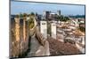 Fortified Wall in Obidos, Portugal-David Ionut-Mounted Photographic Print