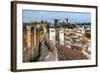 Fortified Wall in Obidos, Portugal-David Ionut-Framed Photographic Print