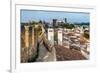 Fortified Wall in Obidos, Portugal-David Ionut-Framed Photographic Print