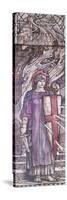 Fortitude: Design for Stained Glass at All Saints Church, Eastchurch, Isle of Sheppey, Circa 1912-Frank Wright Bourdillon-Stretched Canvas
