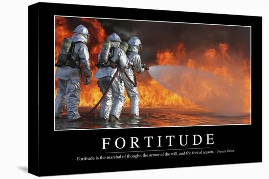 Fortitude: Inspirational Quote and Motivational Poster-null-Stretched Canvas