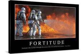 Fortitude: Inspirational Quote and Motivational Poster-null-Stretched Canvas
