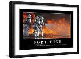 Fortitude: Inspirational Quote and Motivational Poster-null-Framed Photographic Print