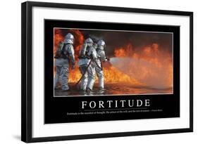 Fortitude: Inspirational Quote and Motivational Poster-null-Framed Photographic Print