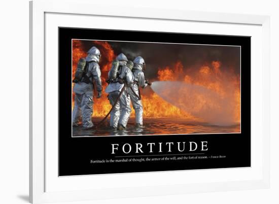 Fortitude: Inspirational Quote and Motivational Poster-null-Framed Photographic Print