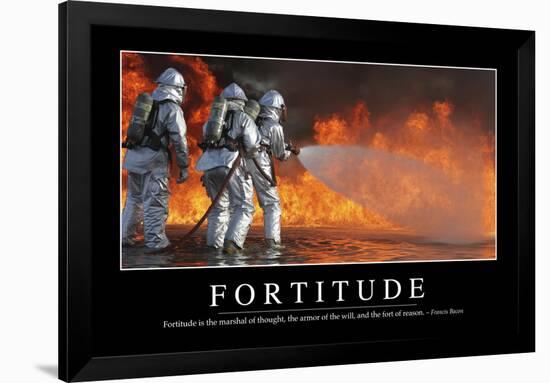 Fortitude: Inspirational Quote and Motivational Poster-null-Framed Photographic Print