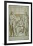 Fortitude (Or Strength) Flanked by Two Satyrs-Veronese-Framed Premium Giclee Print