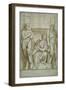 Fortitude (Or Strength) Flanked by Two Satyrs-Veronese-Framed Giclee Print