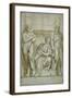 Fortitude (Or Strength) Flanked by Two Satyrs-Veronese-Framed Giclee Print