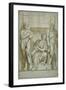 Fortitude (Or Strength) Flanked by Two Satyrs-Veronese-Framed Giclee Print