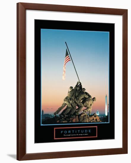 Fortitude-null-Framed Art Print