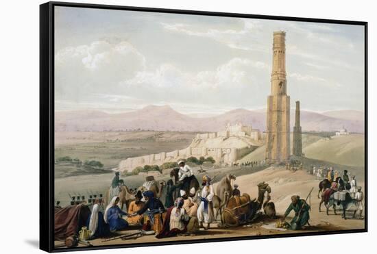 Fortress and Citadel of Ghanzi, First Anglo-Afghan War, 1838-1842-James Atkinson-Framed Stretched Canvas