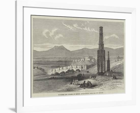 Fortress and Citadel of Ghuzni, Afghanistan, with the Two Minars-null-Framed Giclee Print