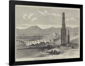 Fortress and Citadel of Ghuzni, Afghanistan, with the Two Minars-null-Framed Giclee Print