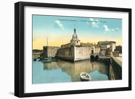 Fortress at Concarneau-null-Framed Art Print