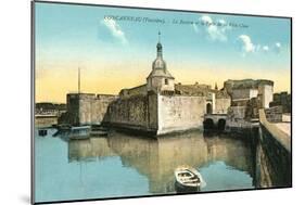 Fortress at Concarneau-null-Mounted Art Print