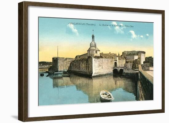 Fortress at Concarneau-null-Framed Art Print