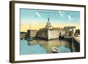 Fortress at Concarneau-null-Framed Art Print