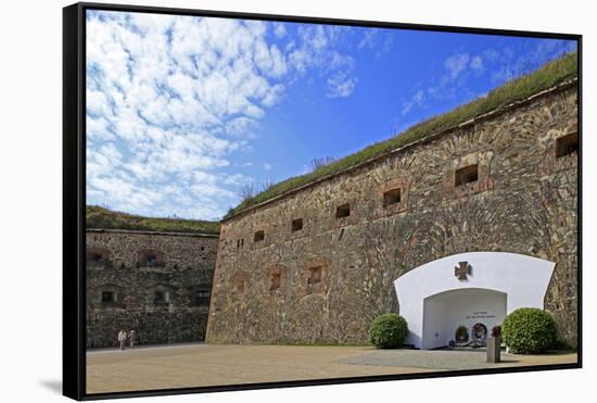 Fortress Ehrenbreitstein, Rhine River, Koblenz, Rhineland-Palatinate, Germany, Europe-Hans-Peter Merten-Framed Stretched Canvas