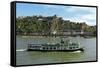 Fortress Ehrenbreitstein, Rhine River, Koblenz, Rhineland-Palatinate, Germany, Europe-Hans-Peter Merten-Framed Stretched Canvas