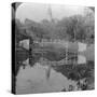 Fortress Gardens and the Shwedagon Pagoda, Rangoon, Burma, C1900s-Underwood & Underwood-Stretched Canvas