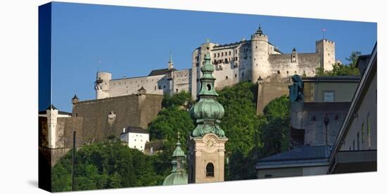 Fortress Hohensalzburg, Salzburg, Austria, Europe-Hans-Peter Merten-Stretched Canvas