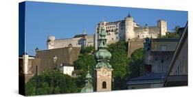 Fortress Hohensalzburg, Salzburg, Austria, Europe-Hans-Peter Merten-Stretched Canvas