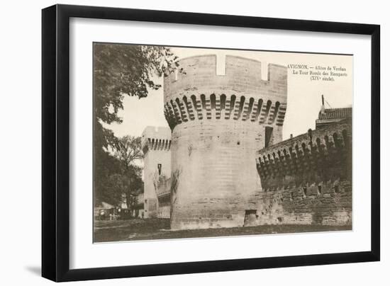 Fortress in Avignon-null-Framed Art Print