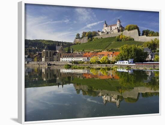 Fortress Marienberg, Main (River), WŸrzburg (City), Bavaria, Germany-Rainer Mirau-Framed Photographic Print