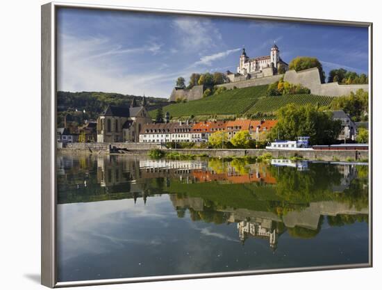 Fortress Marienberg, Main (River), WŸrzburg (City), Bavaria, Germany-Rainer Mirau-Framed Photographic Print