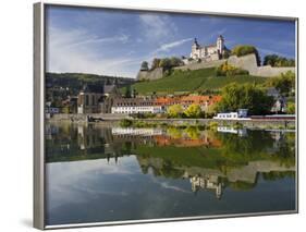 Fortress Marienberg, Main (River), WŸrzburg (City), Bavaria, Germany-Rainer Mirau-Framed Photographic Print