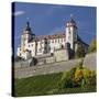 Fortress Marienberg, WŸrzburg (City), Bavaria, Germany-Rainer Mirau-Stretched Canvas