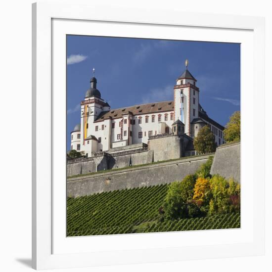 Fortress Marienberg, WŸrzburg (City), Bavaria, Germany-Rainer Mirau-Framed Photographic Print