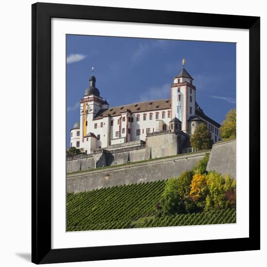 Fortress Marienberg, WŸrzburg (City), Bavaria, Germany-Rainer Mirau-Framed Photographic Print