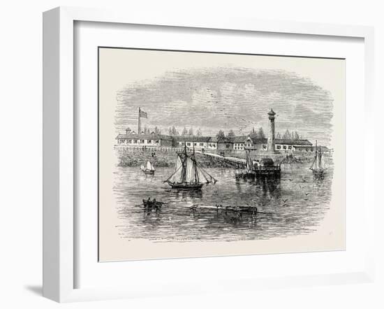 Fortress Monroe, Virginia, USA, 1870s-null-Framed Giclee Print