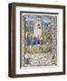 Fortress of Faith (Miniature of the Saints Gregory, Augustine, Jerome, and Ambrose Fighting Demon)-Loyset Liédet-Framed Giclee Print