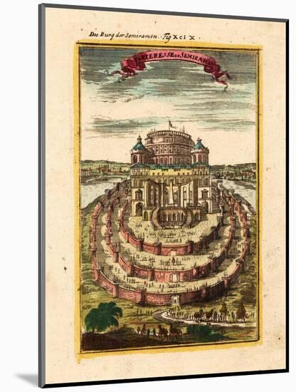 Fortress of Semiramis, 1719-Alain Manesson Mallet-Mounted Giclee Print