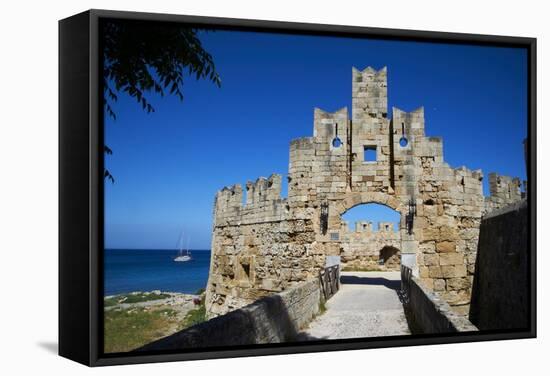 Fortress, UNESCO World Heritage Site, Rhodes City-Tuul-Framed Stretched Canvas