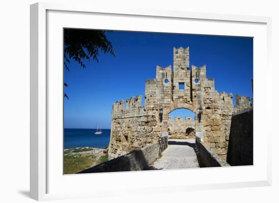 Fortress, UNESCO World Heritage Site, Rhodes City-Tuul-Framed Photographic Print